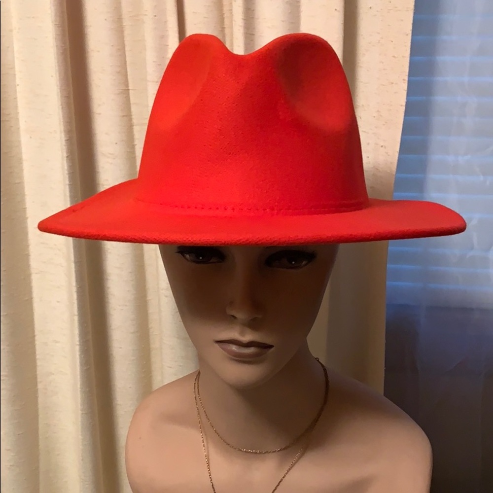 Red Fedora Hat 💥Brand New 💥